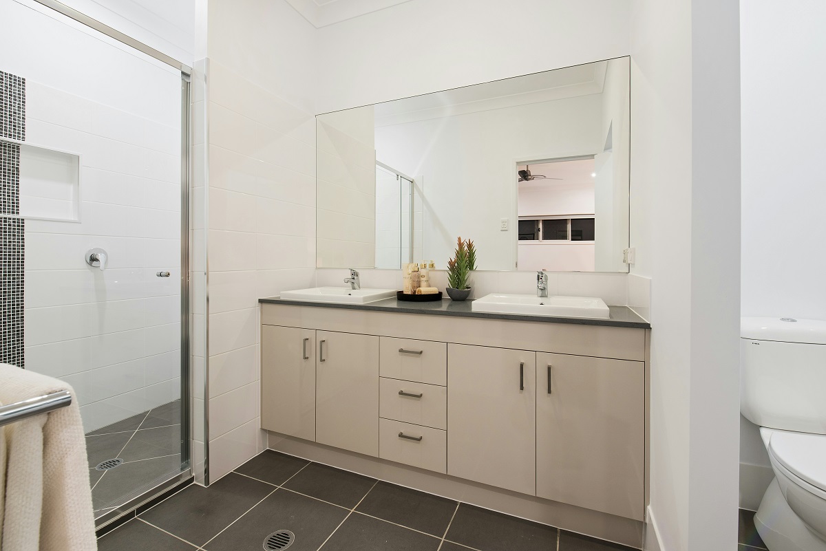 frameless bathroom mirror